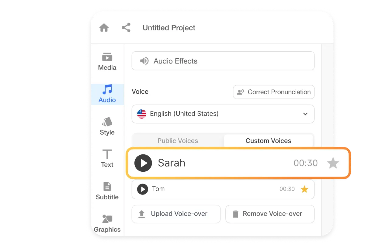 AI voice cloning helps personalize videos by using your real voice across all content, keeping branding consistent and engaging.